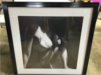 LARGE VICTORIA SECRET FRAMED POSTER