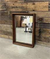 Walnut Shadow Box Hanging Mirror