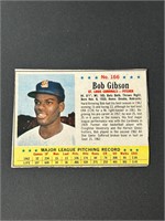 1963 Post Cereal Bob Gibson #166