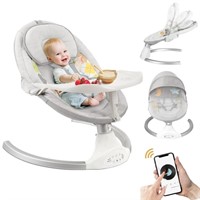 WF7042  Bioby Baby Swing Chair Indoor Outdoor Gre