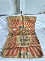 Vintage Burlap Feed Sack Great Condition