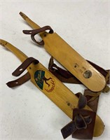 Pair of vintage Lisnocht ice skates