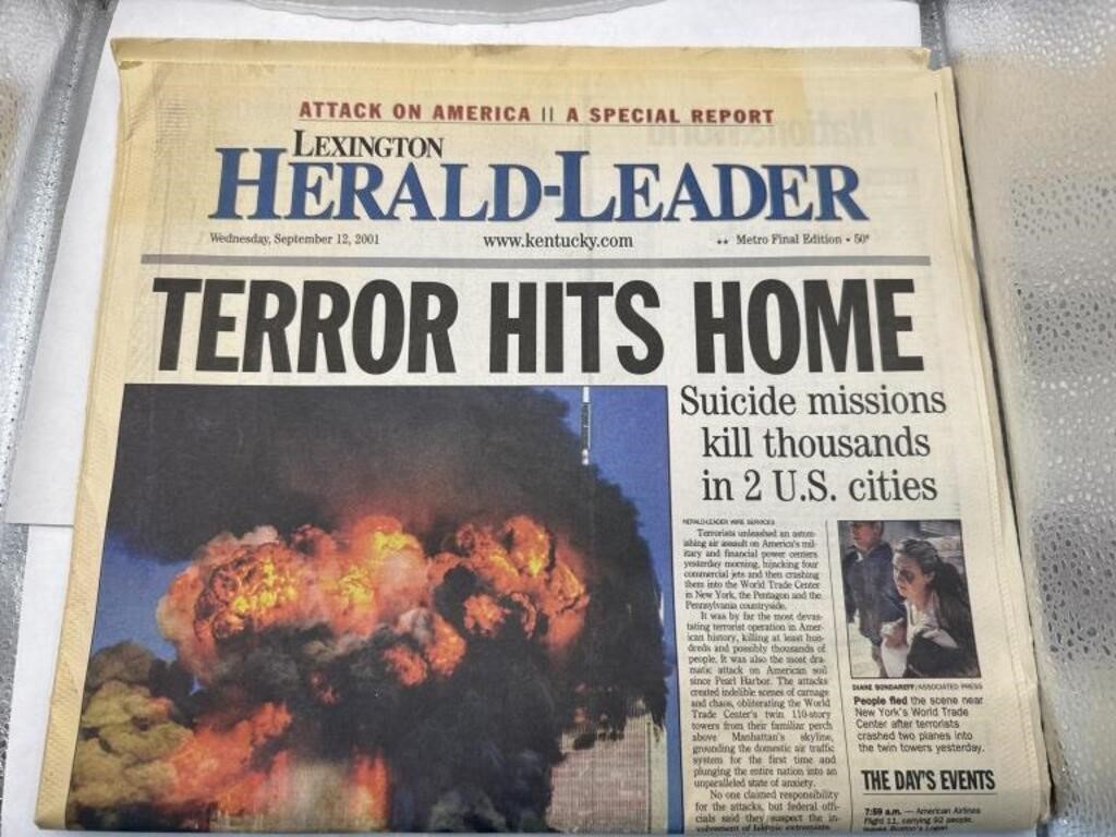 Lexington Herald- leader newspaper from September