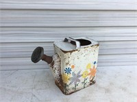 MCM Tin Watering Can with Rose