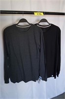 NEW (2) Men's MEDIUM Long Sleeve T-Shirts