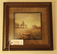 Framed landscape by Michael Marcon 14” x 16”