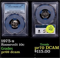 Proof PCGS 1975-s Roosevelt Dime 10c Graded pr69 d