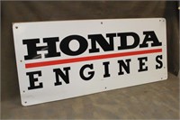Honda Engines Metal Sign 48"x21"
