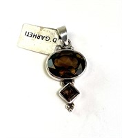 Vintage Garheti Smokey Quartz Pendant 5 Grams