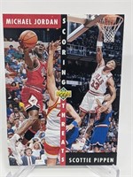 1992 Upper Deck Scoring Threats Jordan/Pippen #62