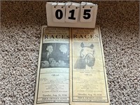 1938 Illinois State Fair Grand Circuit Races Progr