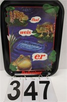 Budweiser Frogs Tray Dated 1996 14"T X 10.5"W
