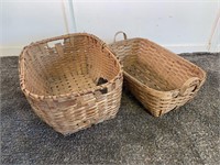 Large Antique Handmade Baskets