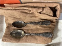 PAIR OF STERLING SPOONS