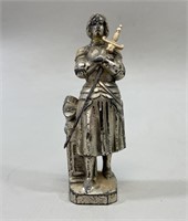 French Knight & Sword Figure, Made in France 4 in