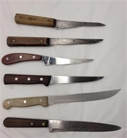 Various fixed blade knives