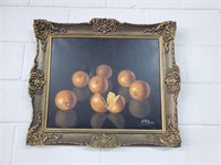 Framed still life oranges