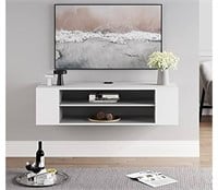 FITUEYES Floating TV Stand Shelf for TVs up to