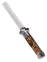 LYUMO Switchblade Spring Folding Knife
