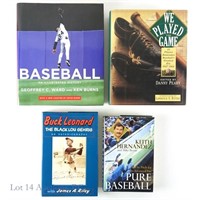 Collection Of 4 Signed Baseball Books