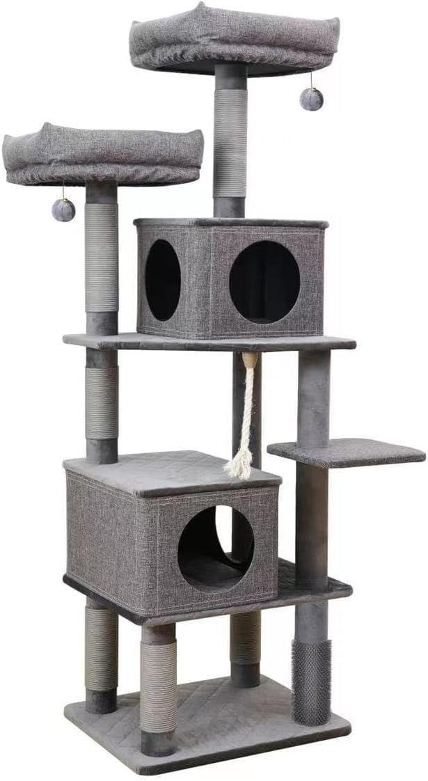 Catry Stella 6 Level Velvet Cat Tree With Condo