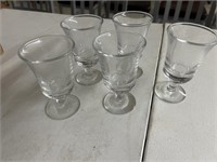 5 Fostoria juice glasses