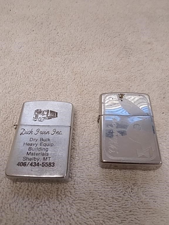 2 vintage lighters / Playboy Zippo