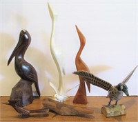 Group of  Wood Birds