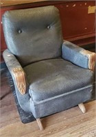Vintage upholstered rocker