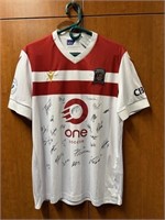 Valour FC Soccer Jersey Autographed by whole team