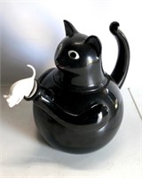 Vintage Copco Black Cat & Mouse Kettle