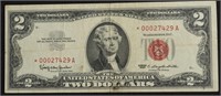 STAR TWO DOLLAR RED SEAL VF