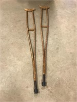 Antique Wood crutches.
