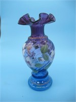 Blue Fenton Mulberry Vase