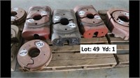 SET OF 13-5/8" X 5" X 3-5M TYPE U PIPE RAMS. Yard