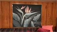 Lee Reynolds Signed Venus Flytrap Painting