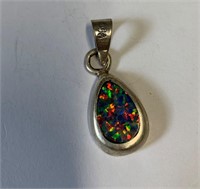 .950  Silver and Opal Pendant