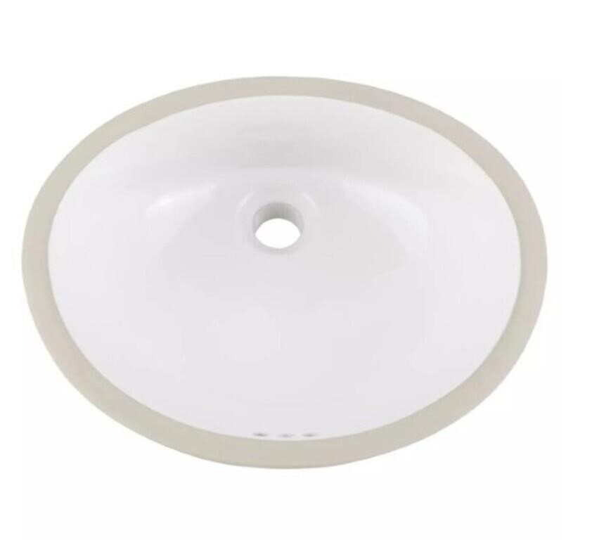 Signature Hardware 15" Mangrove Porcelain Oval Und