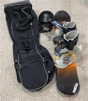 Youth Snowboard Boots Helmet & Bag
