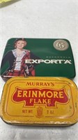 Erinmore & Export Tobacco Tin lot