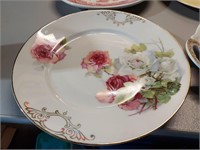 Vintage collectible plate beautiful roses Rare