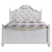 Full Elements Alana White Poster Bed