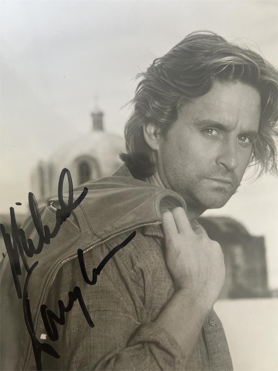 Michael Douglas signed photo. GFA Authenticated