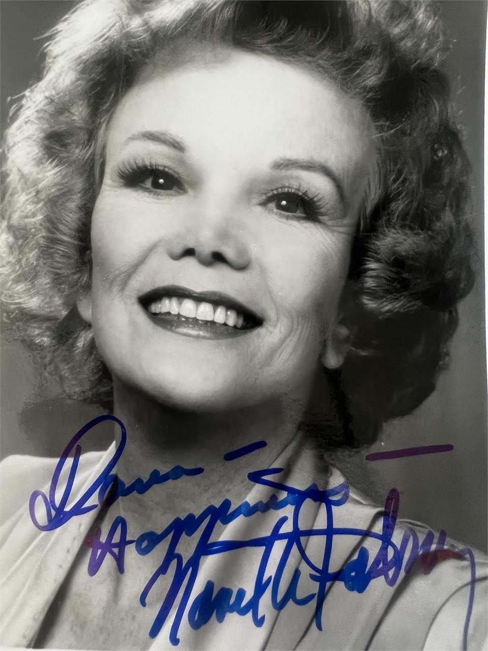 Nanette Fabray signed photo