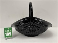 Black Tiara Indiana Glass Basket