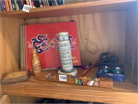 SOUVENIRS, WOOD WHISTLE, LEANING TOWER OF PISA,