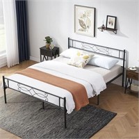 VECELO 14" Full Size Metal Platform Bed Frame with