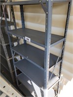 LIGHTWEIGHT GRAY 6 SHELF METAL SHELF UNIT