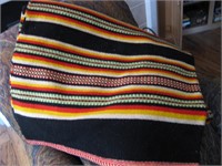 54"x 80" Vintage Wool Woven Blanket