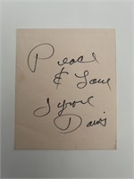 Tyrone Davis Peace & Love original signature